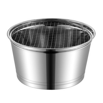 Stufa da barbecue portatile in acciaio inossidabile da 29 cm per campeggio