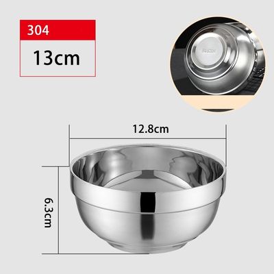 Scalette lucide in acciaio inossidabile 304 a doppia parete per cucina