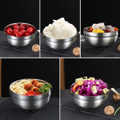 Scalette lucide in acciaio inossidabile 304 a doppia parete per cucina