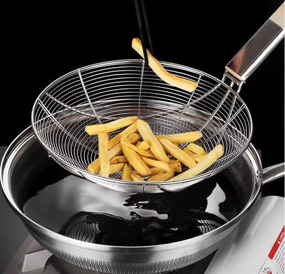 201 filtro a cucchiaio per uso domestico in acciaio inossidabile con maniglia di legno