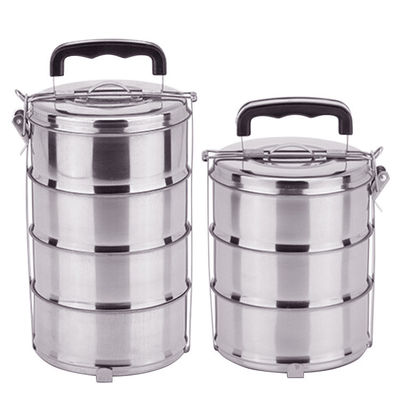 Scatola da pranzo multifunzione in acciaio inossidabile con compartimenti e strati multipli scatola da pranzo portatile