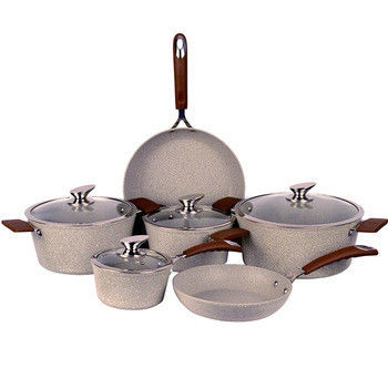Set di pentole da cucina in alluminio non appiccicoso da 5 pcs