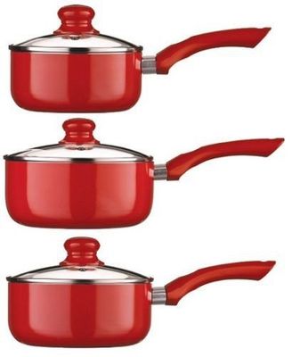 Set di pentole da cucina in alluminio non appiccicoso da 5 pcs