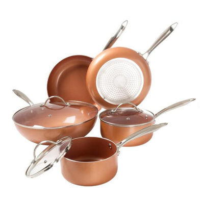 Set di utensili da cucina di alta qualità in alluminio versato in 11 pezzi