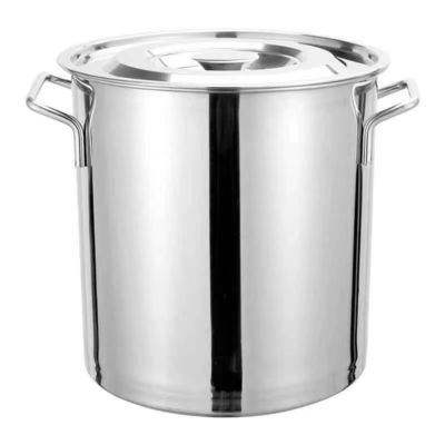 Pottina da zuppa di grande capacità in acciaio inossidabile 304 con coperchio