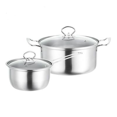 Pot di acciaio inossidabile di qualità alimentare, set di 15 pezzi con accessori