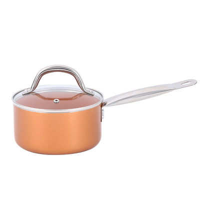 Forno sicuro Orange Aluminum Cookware Set con presa in silicone