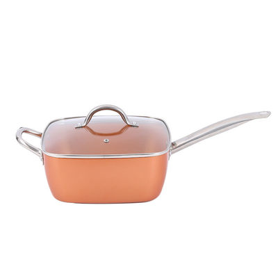 Forno sicuro Orange Aluminum Cookware Set con presa in silicone