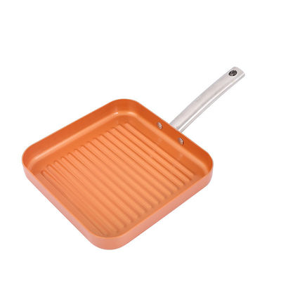 Forno sicuro Orange Aluminum Cookware Set con presa in silicone
