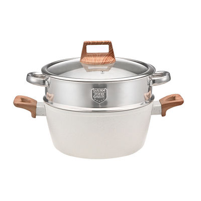cucina sana piatti in casseruola a 12 pezzi non appiccicosi con coperchio di vetro