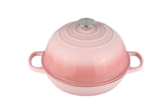 6QT Forno olandese in ghisa rosso smaltato