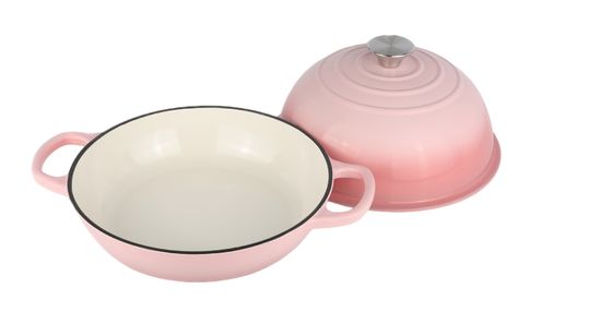 6QT Forno olandese in ghisa rosso smaltato