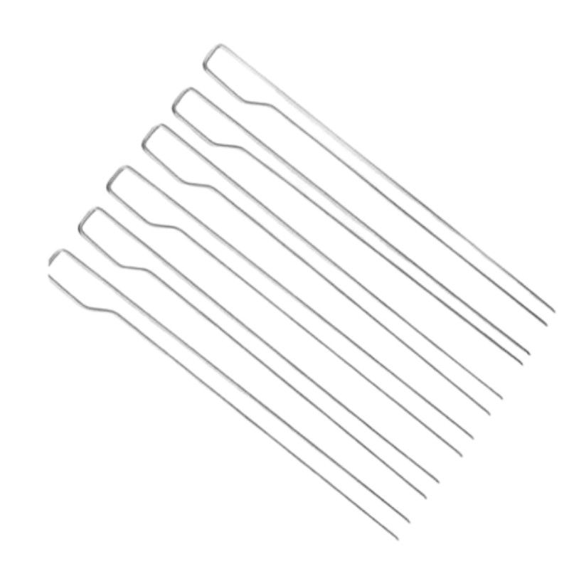 29,2 X le pentole di campeggio di 2.8CM hanno messo la forcella di kebab della carne della griglia dell'ago del BARBECUE 6Pcs