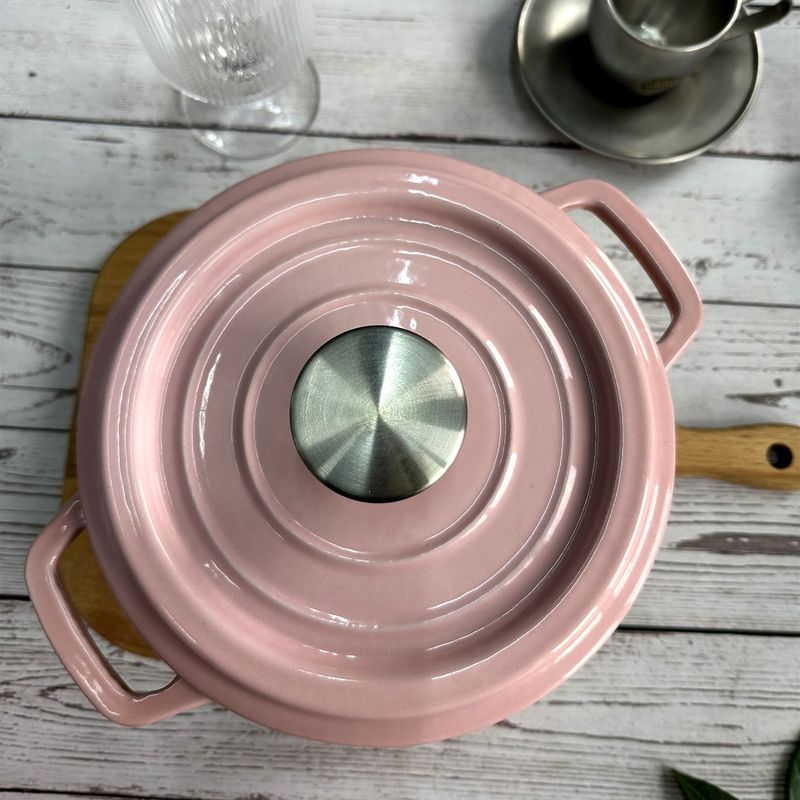 Smalti il vaso di riserva rivestito /cocotte del ghisa dalla dimensione 18/20/22/24/26cm di Glasstop