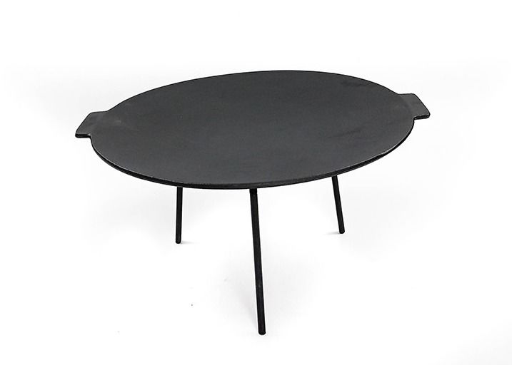 la griglia del ghisa 5.5kg di 44cm cuoce non la griglia sulla piastra Pan With del bastone 3 gambe