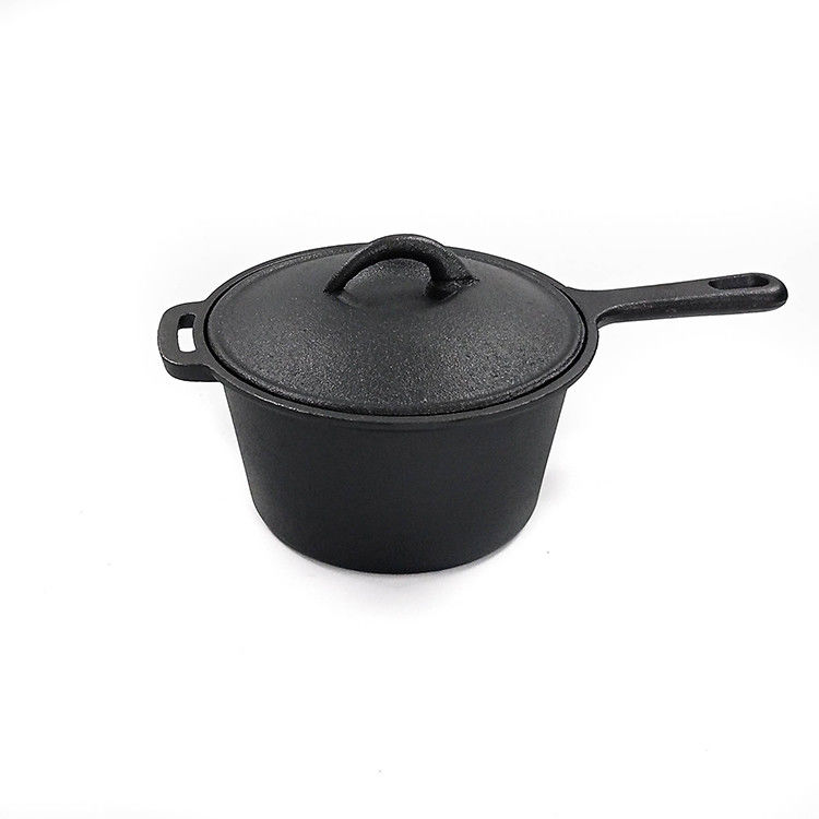 Panna coperta di ghisa con manico lungo   Perfetto per cucinare in stufa, forno e griglia