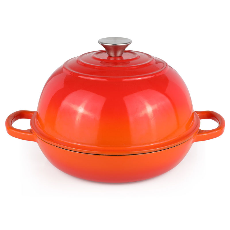 Forno olandese in ghisa 6 QT perfetto per la cottura del lievito acido, per la cottura e per la cottura lenta