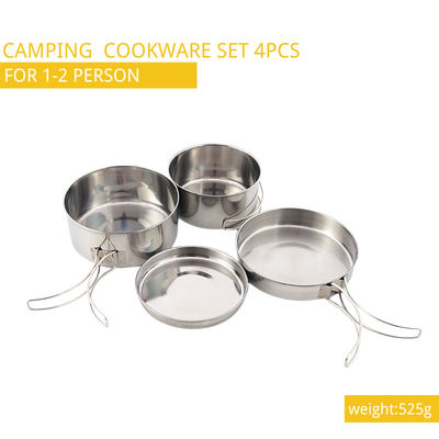 Acciaio 4pcs/Set del ODM & dell'OEM Stanley Camping Cooking Set Stainless