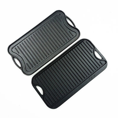 Campeggio piano del BARBECUE di Pan For della piastra del ghisa di Matt Black 17X9.8»