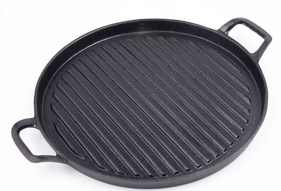 Il BARBECUE pre ha condito la piastra Pan With Superior Heat Retention del ghisa