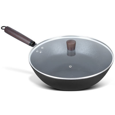 Non maniglia di legno di Pan Good Heat Retention With del wok cinese del bastone