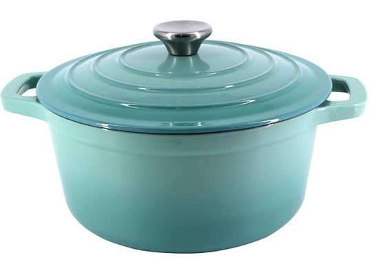 Vaso olandese antiaderante della casseruola di Oven Two Handles Cast Iron del ghisa 2.4L