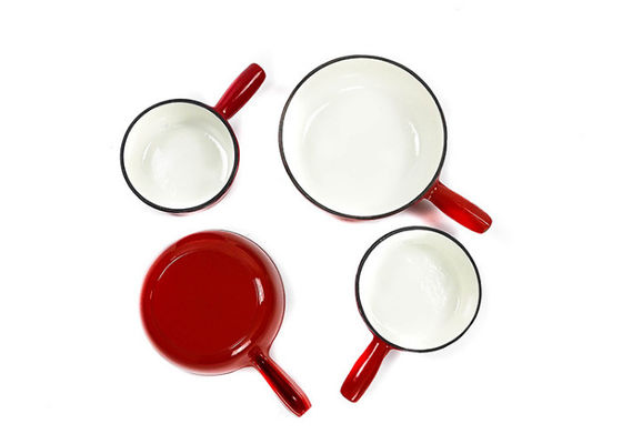 vaso della fonduta di formaggio del ghisa di 21cm durature 12 libbre durevoli e
